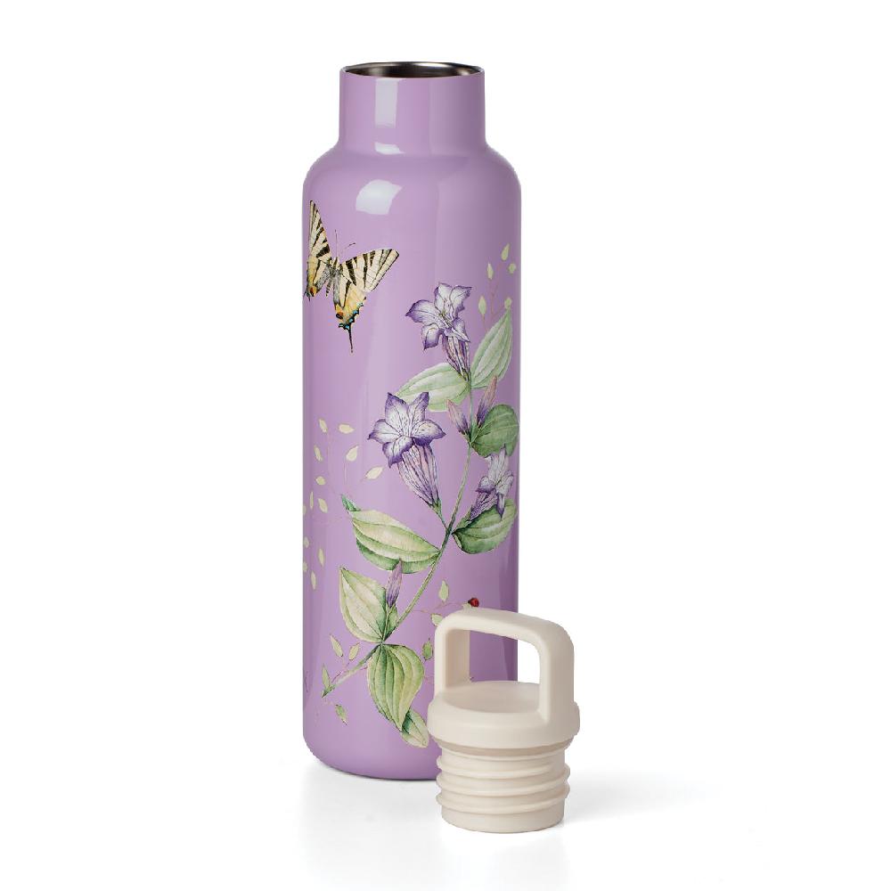 Cambridge Silversmiths Butterfly Meadow Lavender Insulated Water Bottle