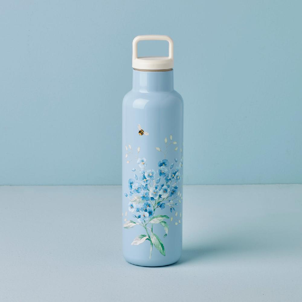 Cambridge Silversmiths Butterfly Meadow Light Blue Insulated Water Bottle