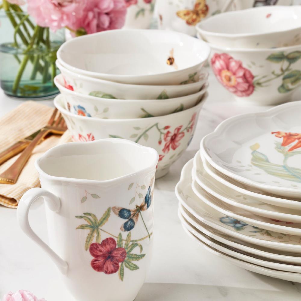 Cambridge Silversmiths Butterfly Meadow Monarch 24-Piece Dinnerware Set