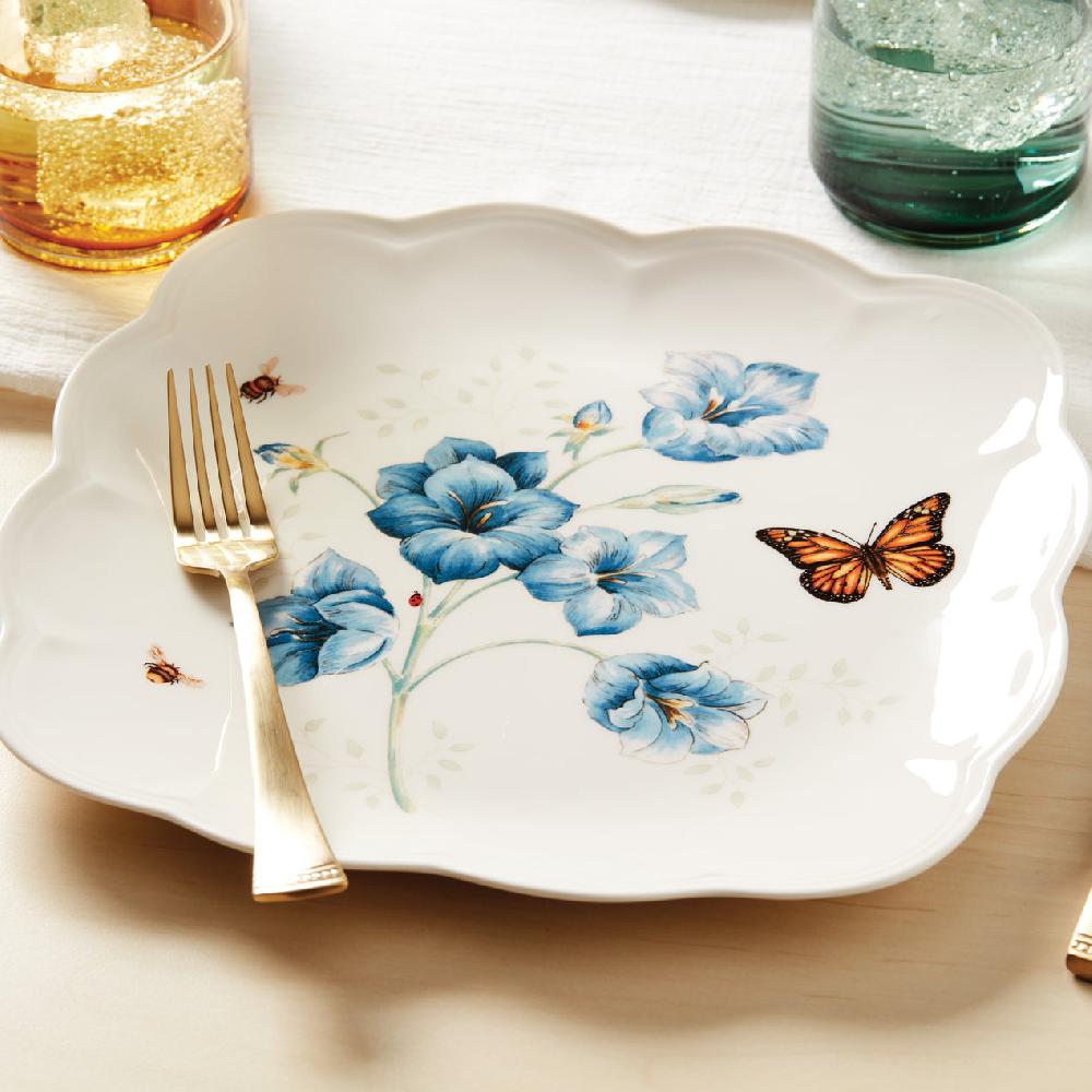 Cambridge Silversmiths Butterfly Meadow Square 4-Piece Dinner Plates
