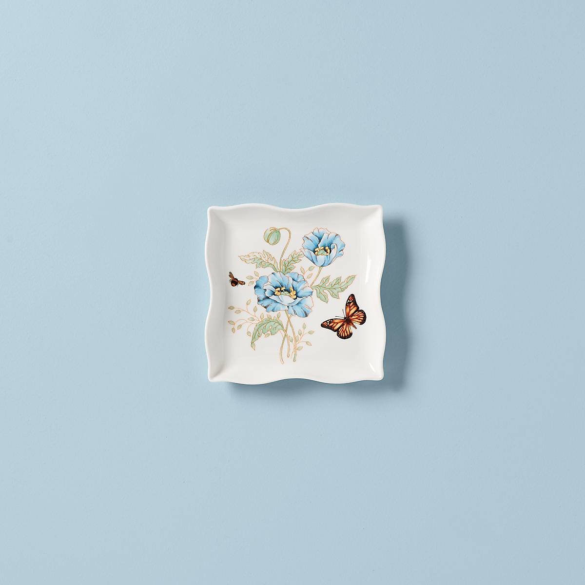 cambridge silversmiths Butterfly Meadow Square Dish