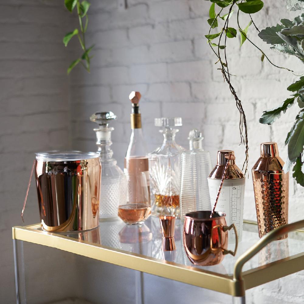 Cambridge Silversmiths 5-Piece Copper Mixology Set
