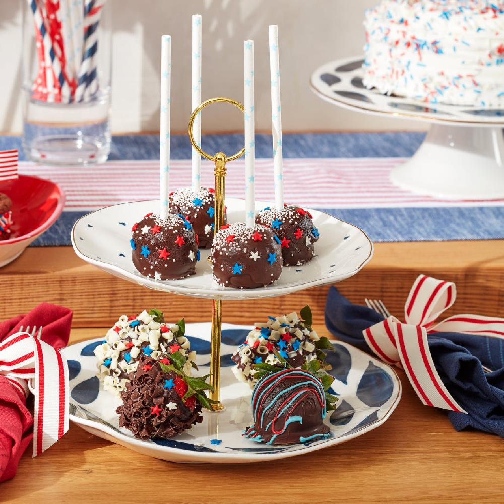 Cambridge Silversmiths Blue Bay 2-Tiered Server