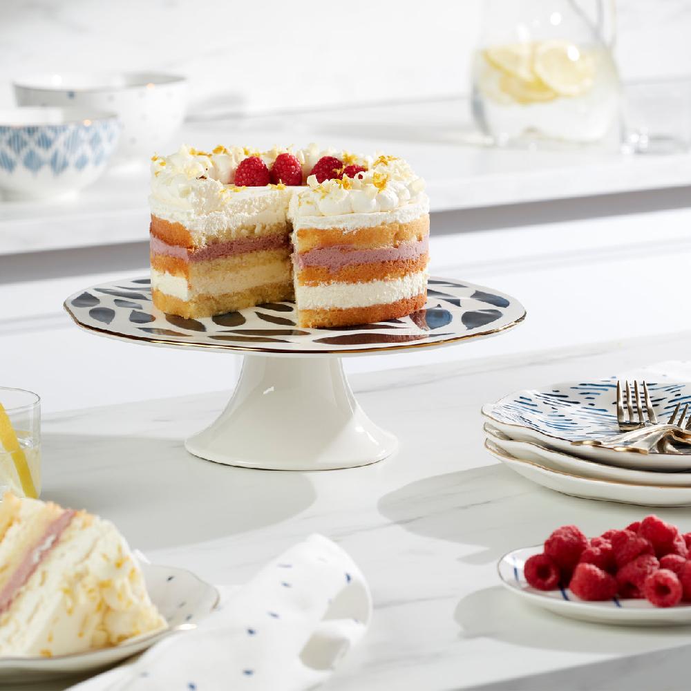 Cambridge Silversmiths Blue Bay Cake Plate