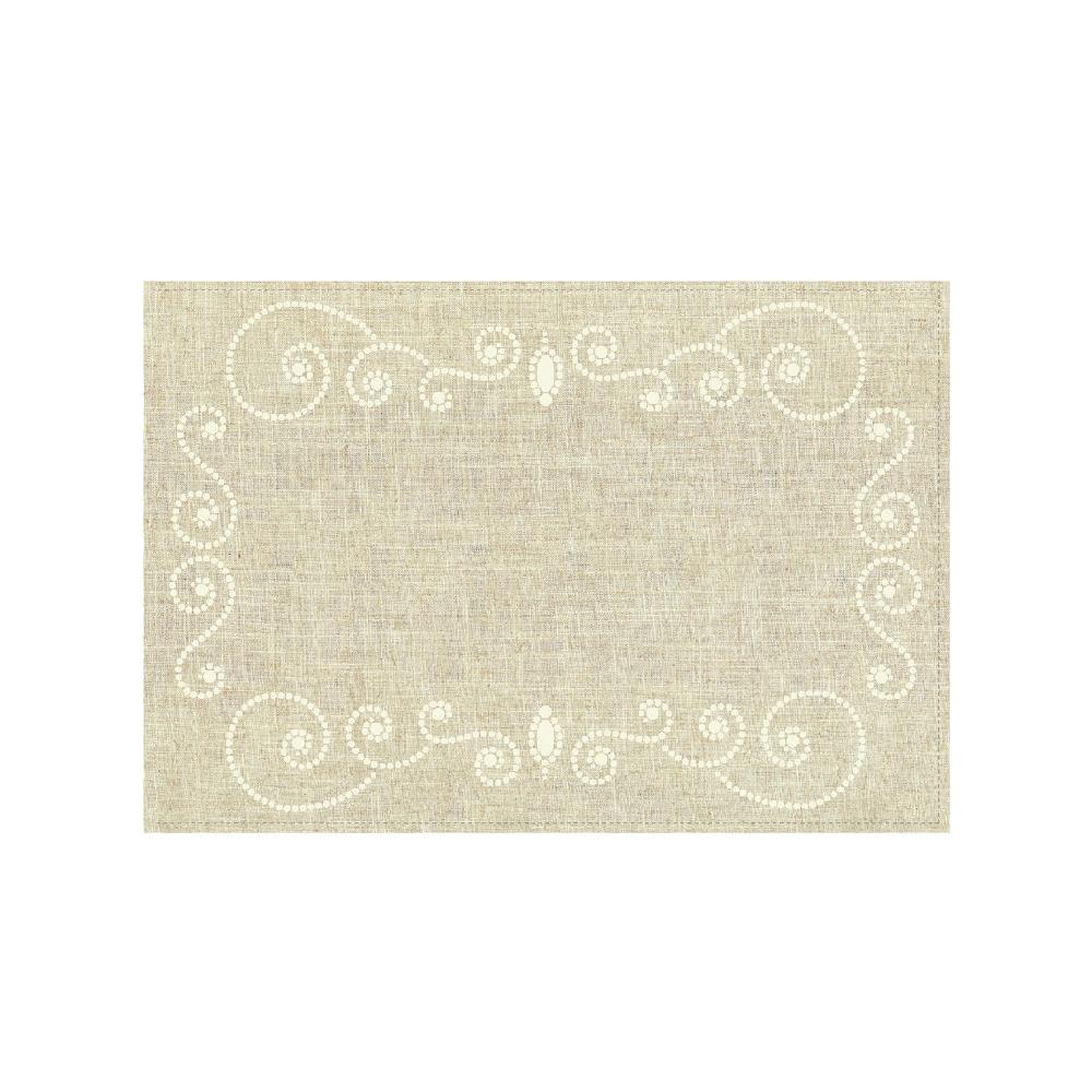 cambridge silversmiths French Perle Linen Placemat