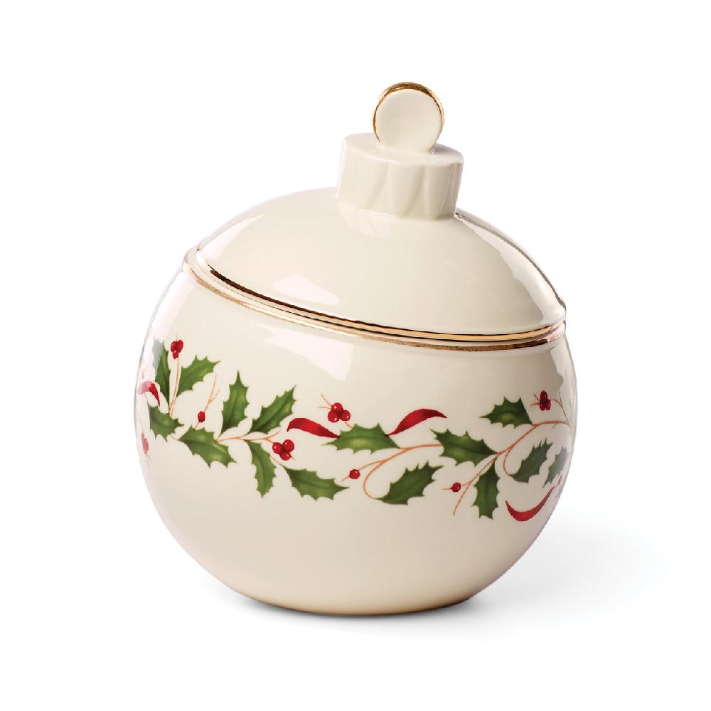 Cambridge Silversmiths Holiday Ornament Candy Jar