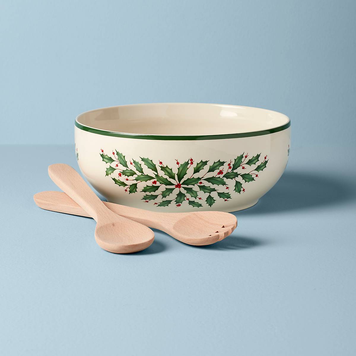 cambridge silversmiths Holiday Salad Bowl & Servers