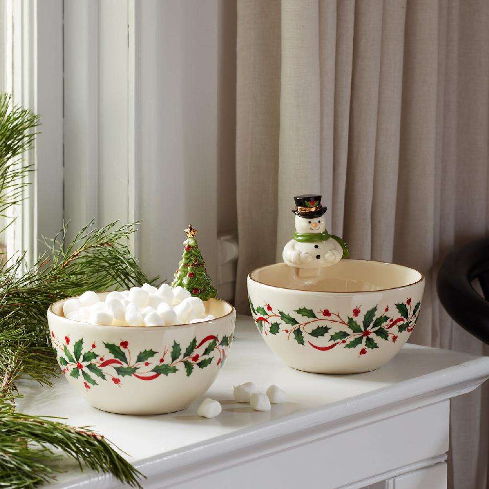 Cambridge Silversmiths Holiday Snowman Bowl