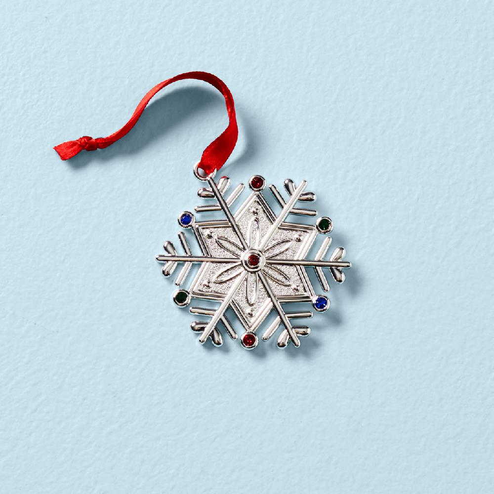 cambridge silversmiths Jeweled Snowflake Ornament