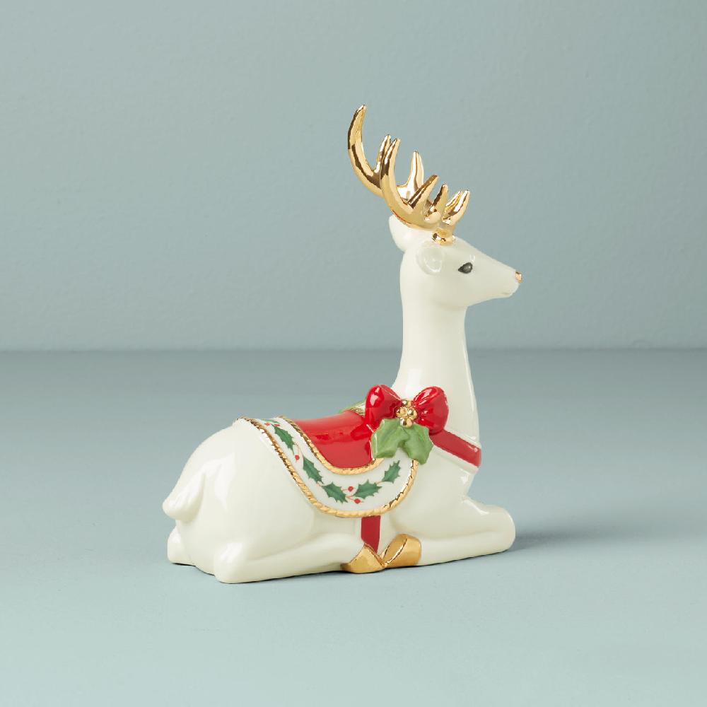 Cambridge Silversmiths Laying Reindeer Figurine