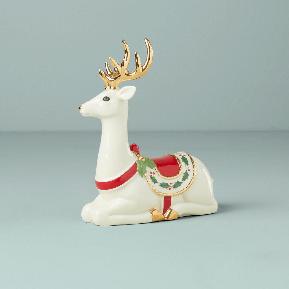 cambridge silversmiths Laying Reindeer Figurine