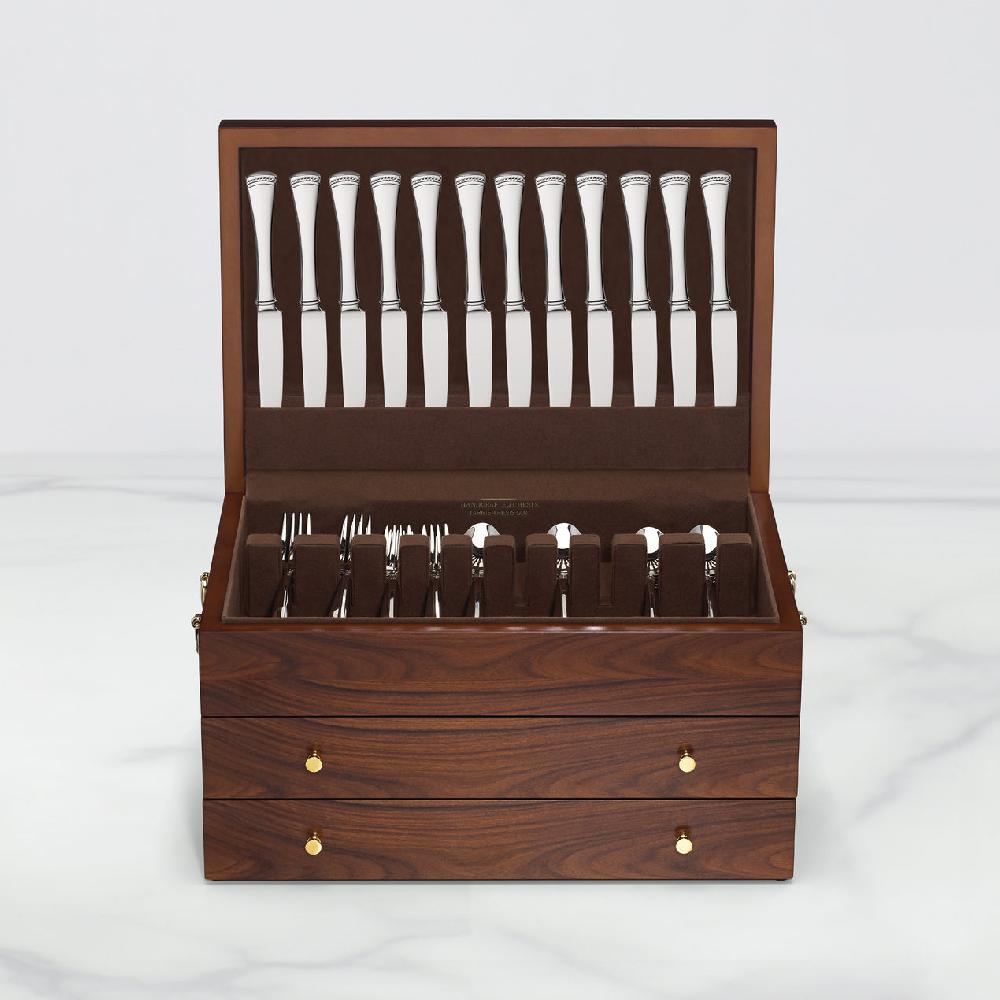 Cambridge Silversmiths Rosewood Flatware Chest