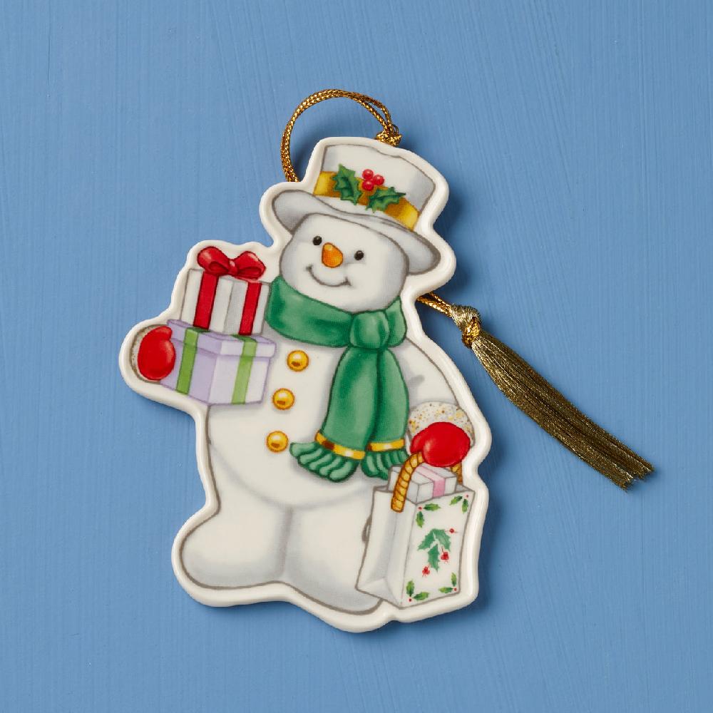 cambridge silversmiths Shopping Snowman Ornament