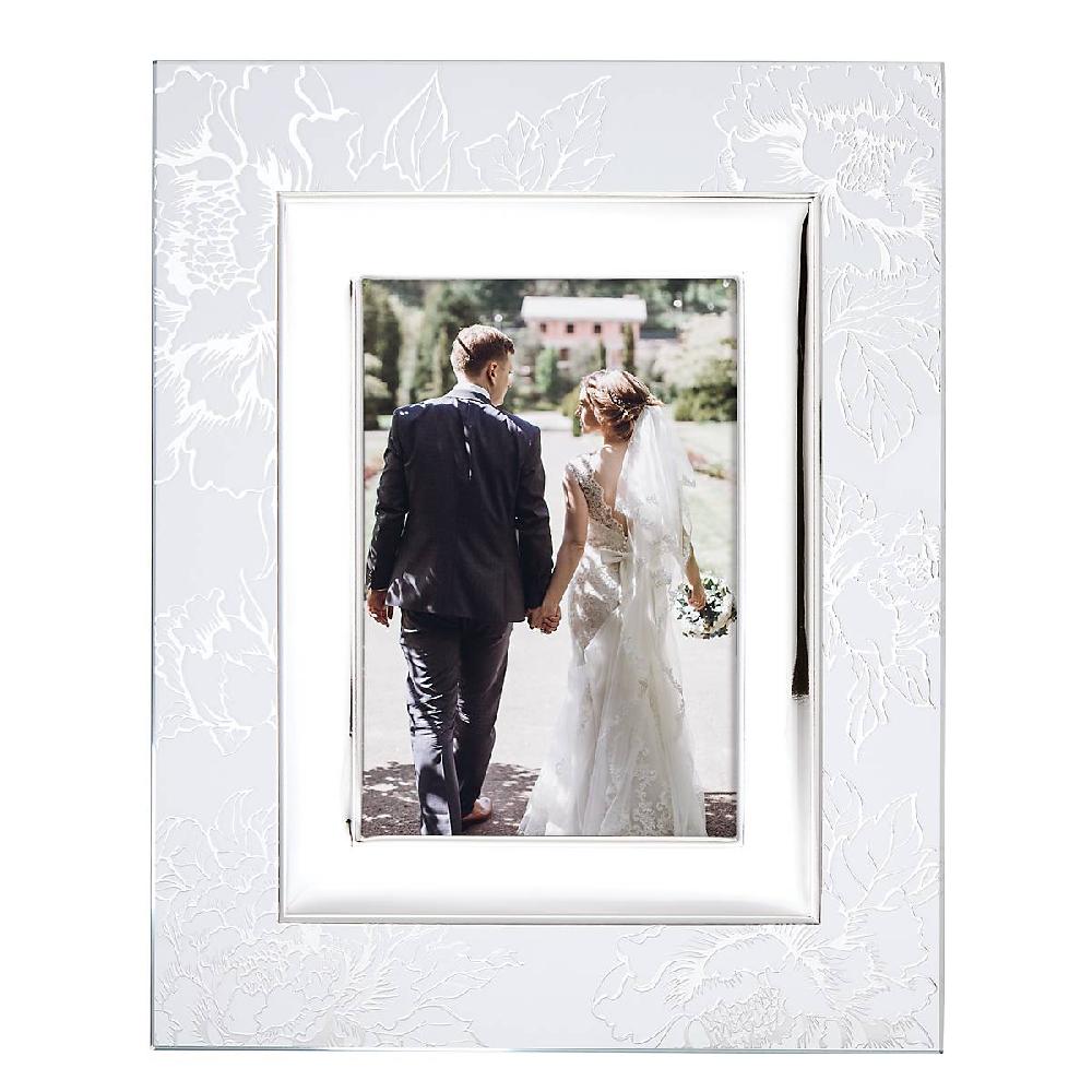 cambridge silversmiths Silver Peony 5" x 7" Frame