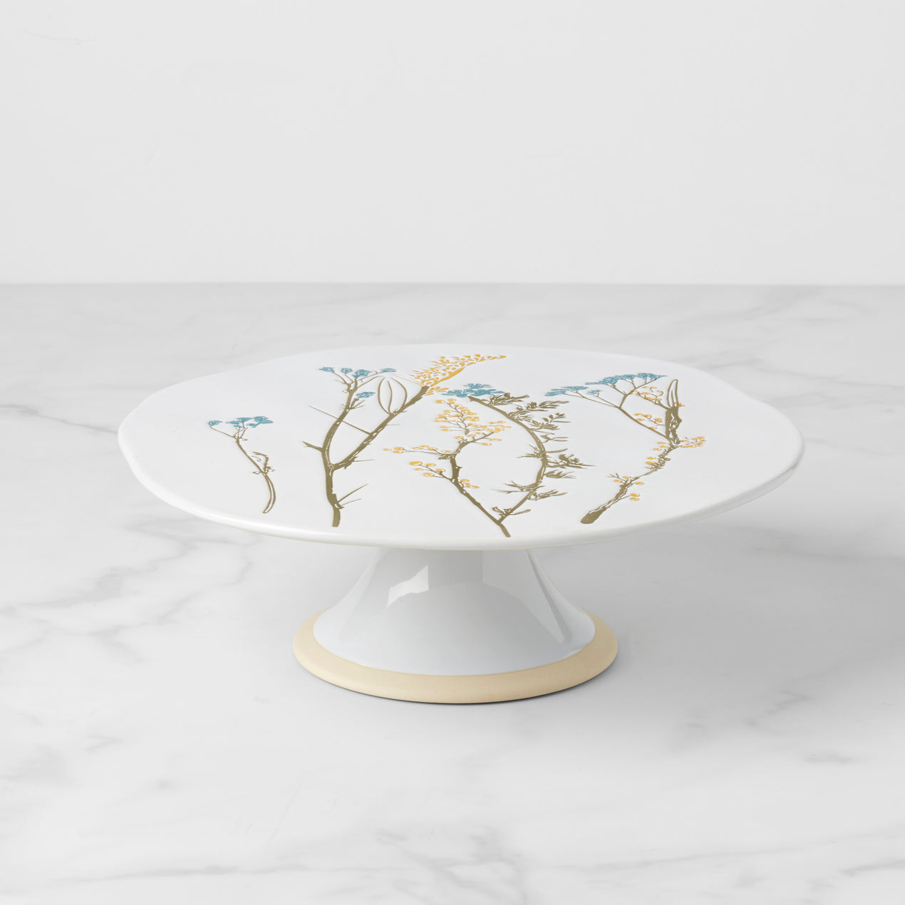 cambridge silversmiths Wildflowers Cake Plate