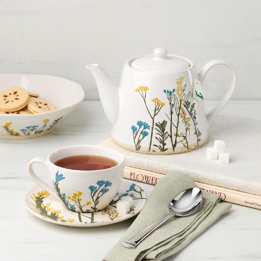 Cambridge Silversmiths Wildflowers Teapot