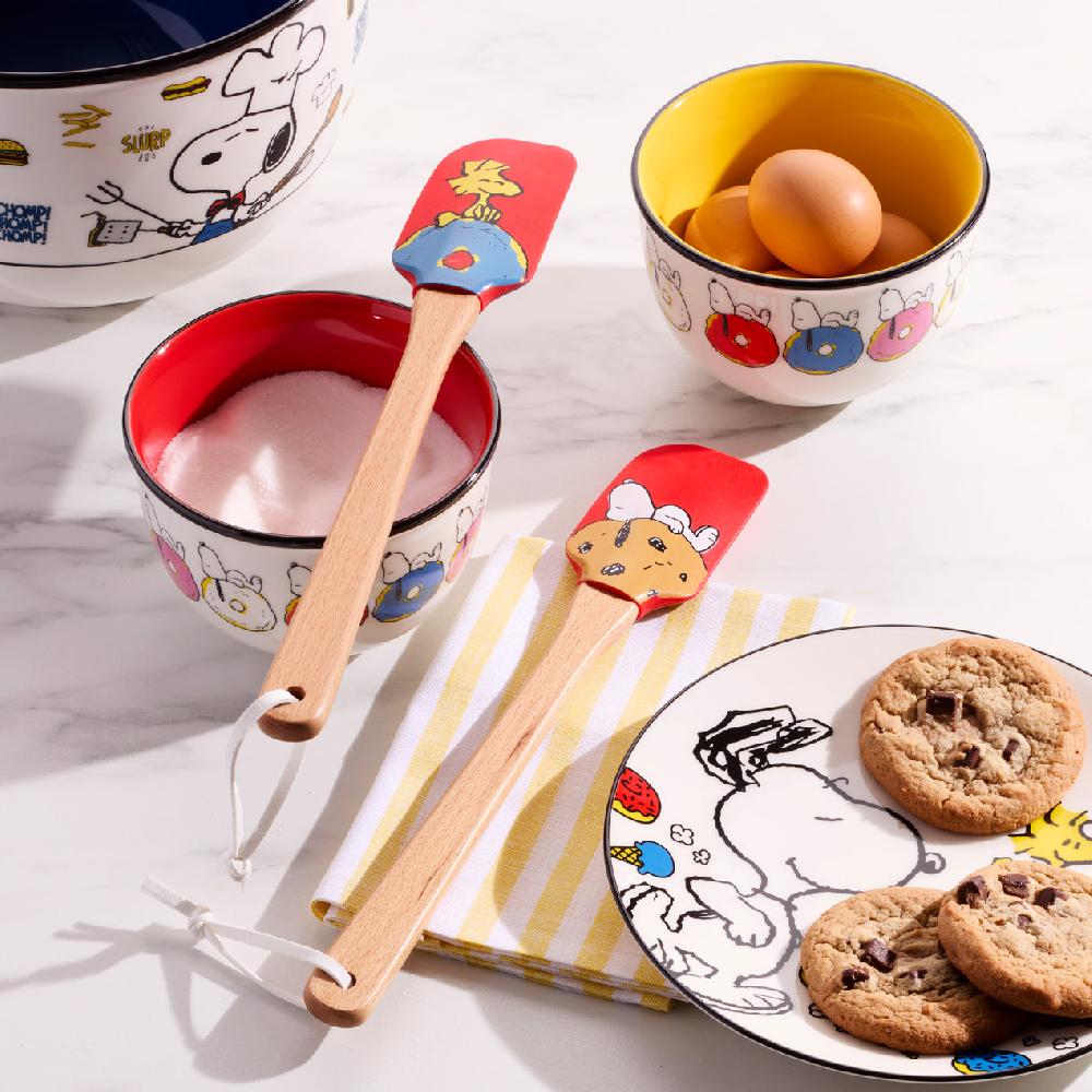 Cambridge Silversmiths Chef Snoopy Spatulas Set Of 2 Red