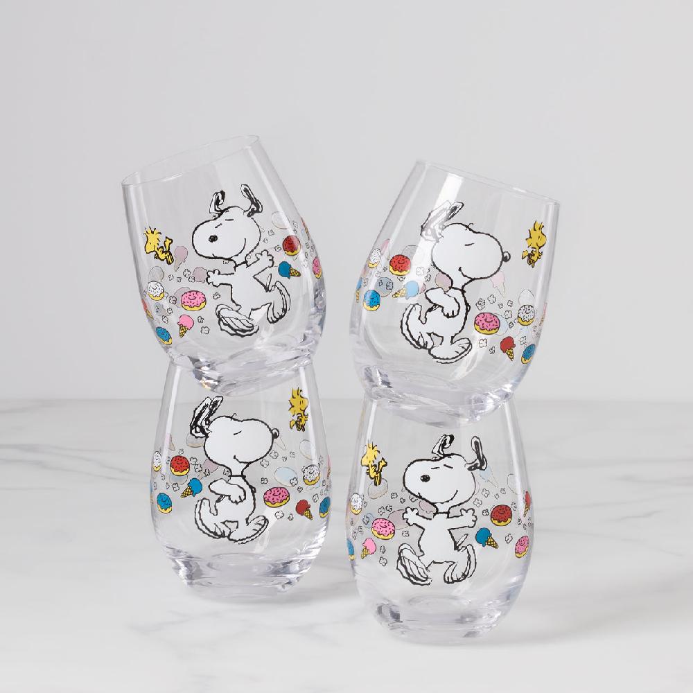 cambridge silversmiths Chef Snoopy Tumblers Set of 4