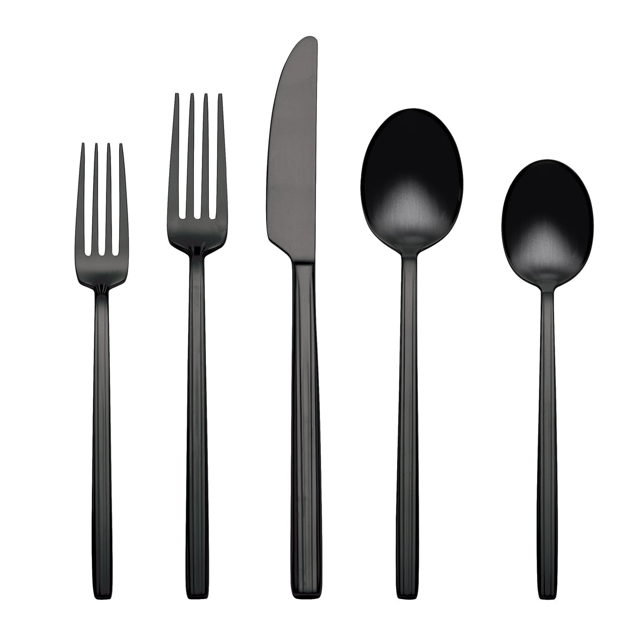 cambridge silversmiths Dean Satin Black 20 Piece Flatware Set