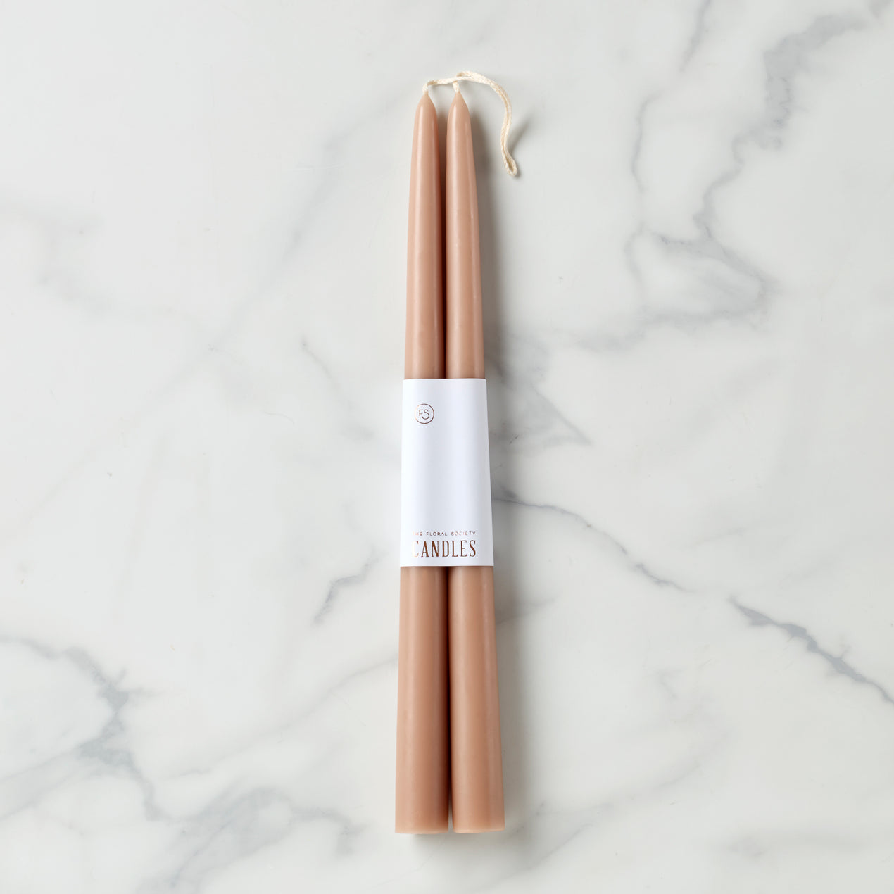 cambridge silversmiths Dipped 12" Taper Candle Pair - Greige