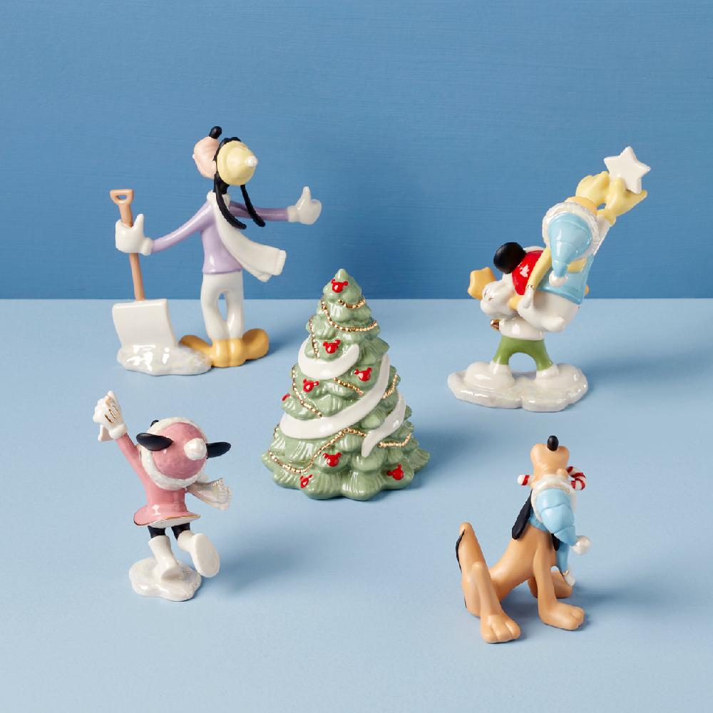 Cambridge Silversmiths Disney Winter Fun 5-Piece Figurine Set