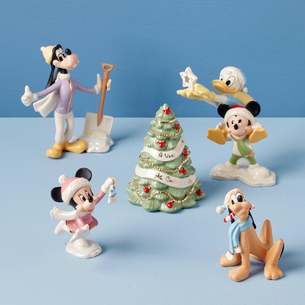 cambridge silversmiths Disney Winter Fun 5-Piece Figurine Set