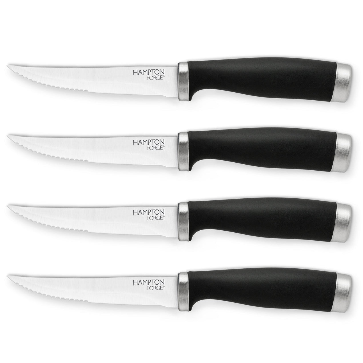 cambridge silversmiths Epicure Black 4 Piece Steak Knife Set