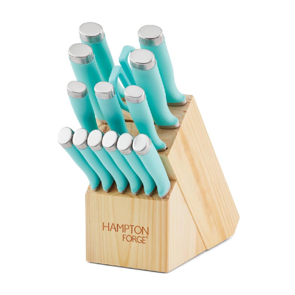 Cambridge Silversmiths Epicure True Aqua 15 Pc Block Set