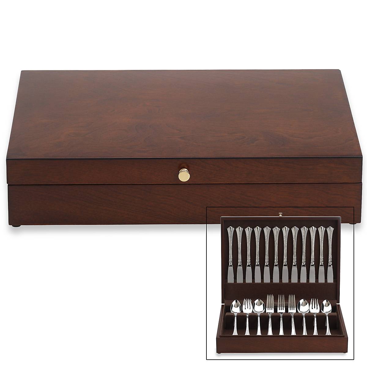 cambridge silversmiths Eureka™ Mahogany Flatware Chest