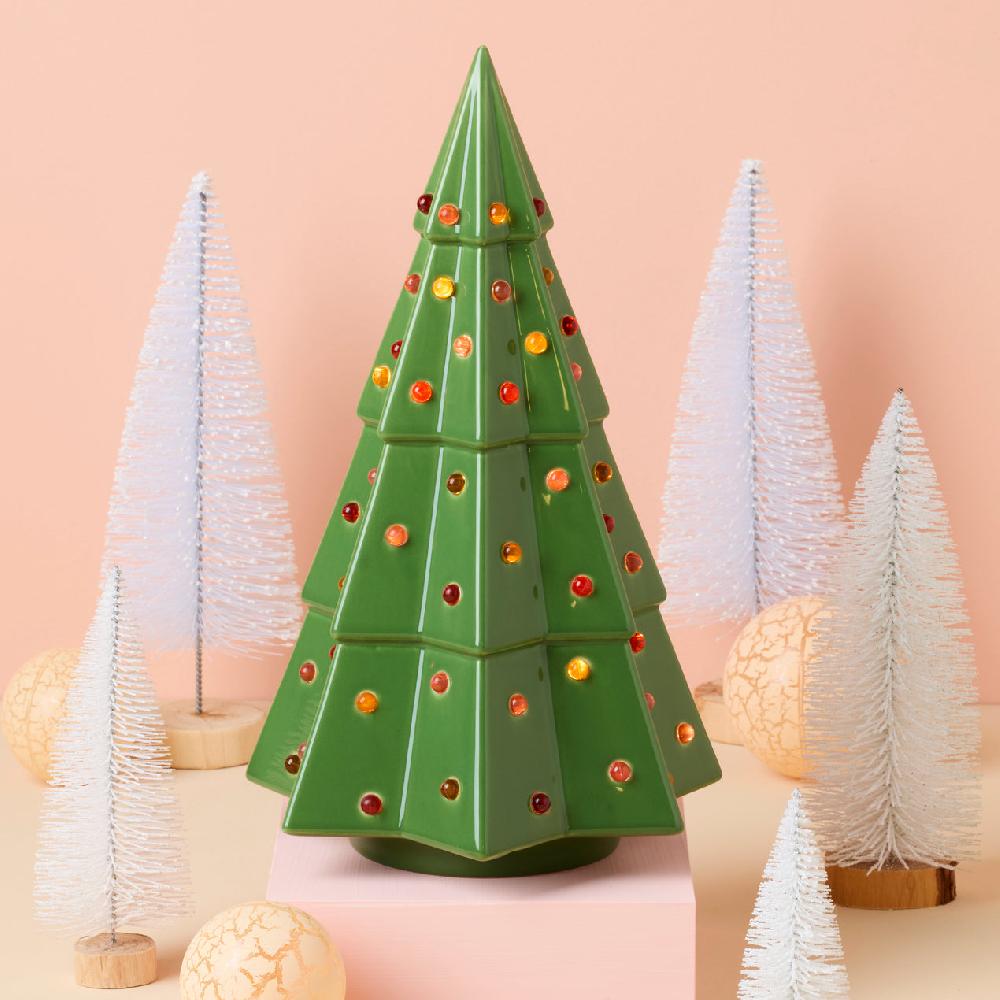 Cambridge Silversmiths Evergreen Large Lit Tree Figurine