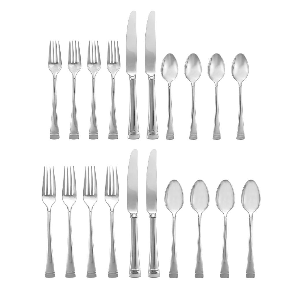 Cambridge Silversmiths Federal Platinum 20-Piece Flatware Set
