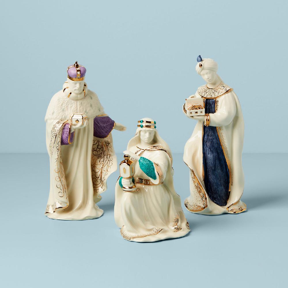 cambridge silversmiths First Blessing Nativity Three Kings Figurine Set
