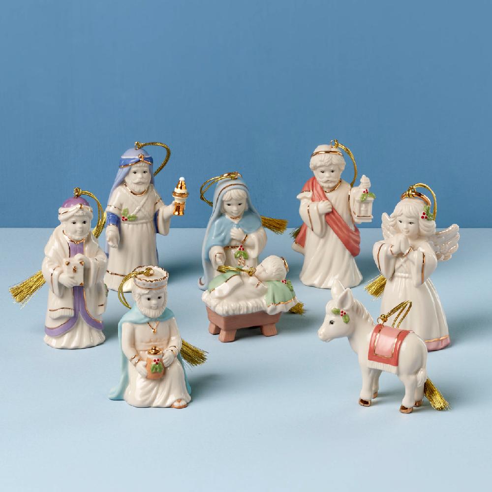 cambridge silversmiths First Blessings Nativity 8-Piece Ornament Set
