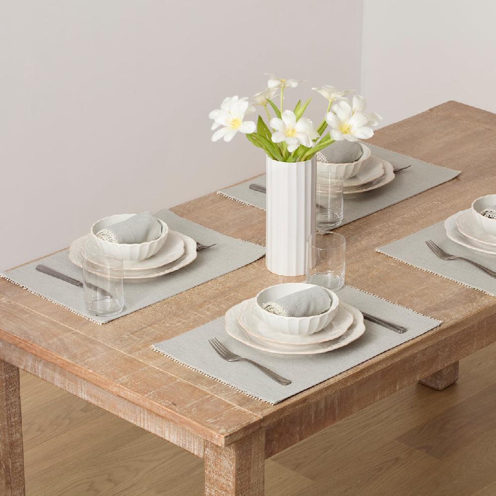 cambridge silversmiths French Perle Dove Grey 13x19 Placemat
