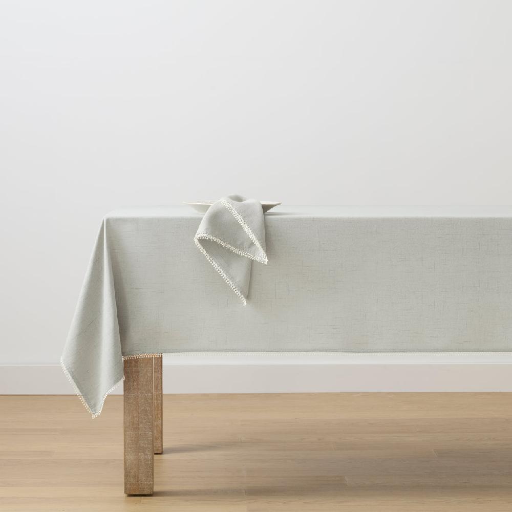 Cambridge Silversmiths French Perle Dove Grey 60x84 Tablecloth