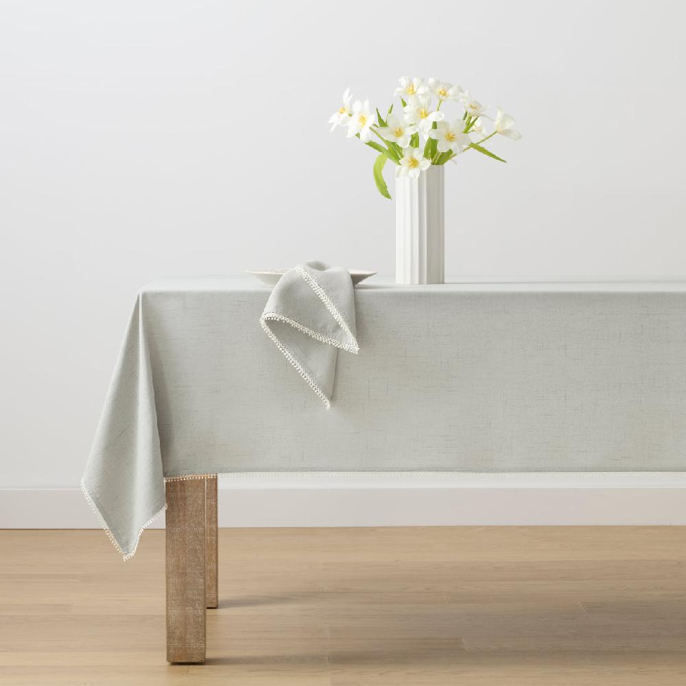 Cambridge Silversmiths French Perle Dove Grey 60x84 Tablecloth