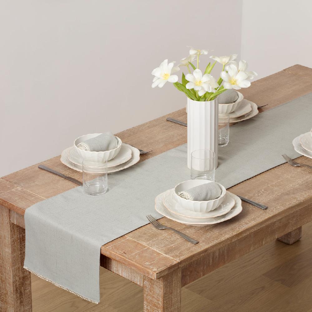 cambridge silversmiths French Perle Dove Grey 70x14 Table Runner