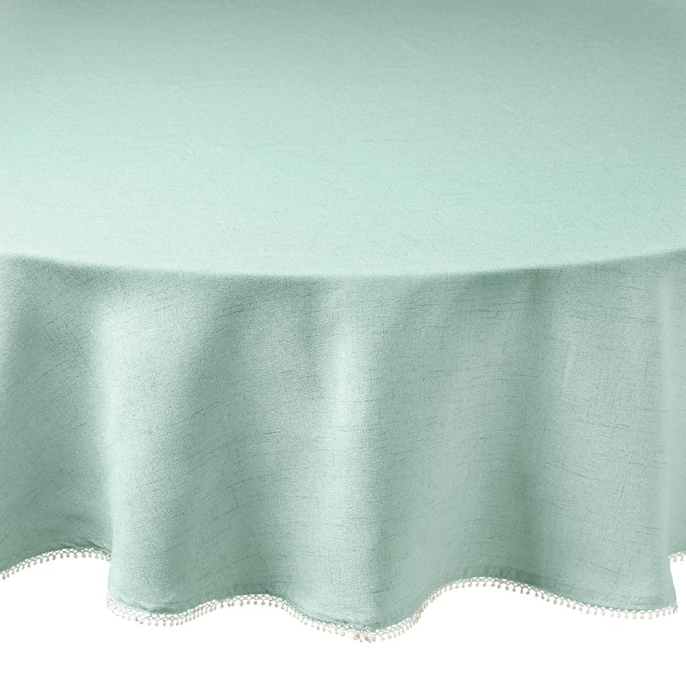 cambridge silversmiths French Perle Ice Blue Round Tablecloth