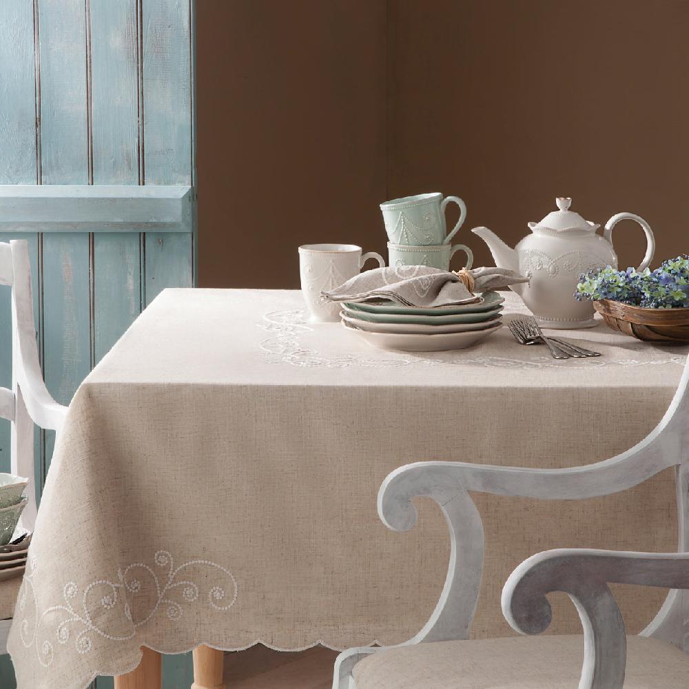 cambridge silversmiths French Perle Linen Tablecloth