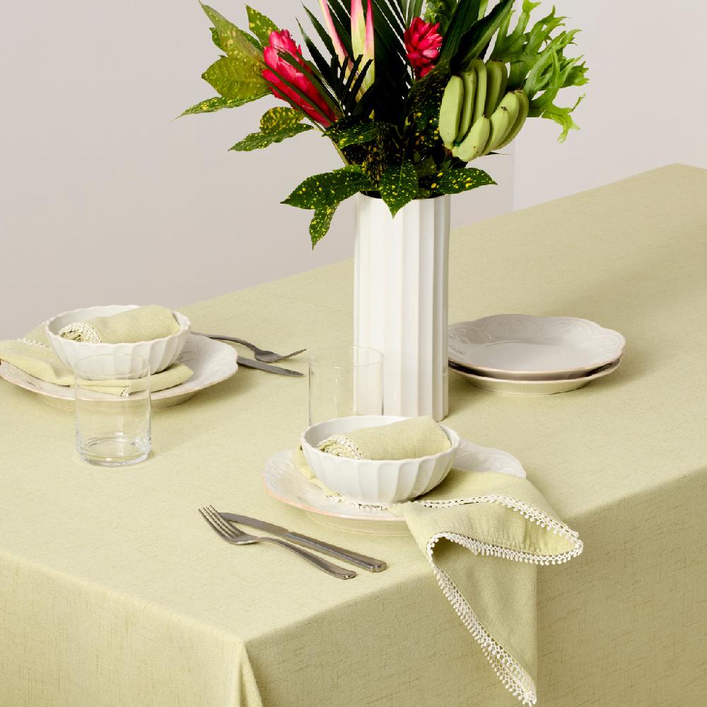 Cambridge Silversmiths French Perle Pistachio Tablecloth