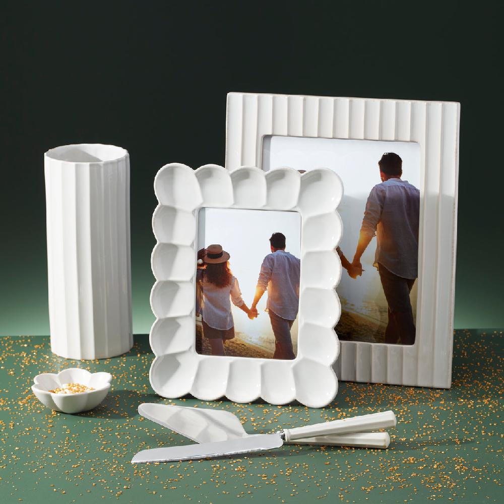 Cambridge Silversmiths French Perle Scallop 2-Piece Dessert Set