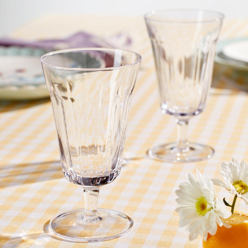 Cambridge Silversmiths French Perle Tall Stem Glass Set Of 4