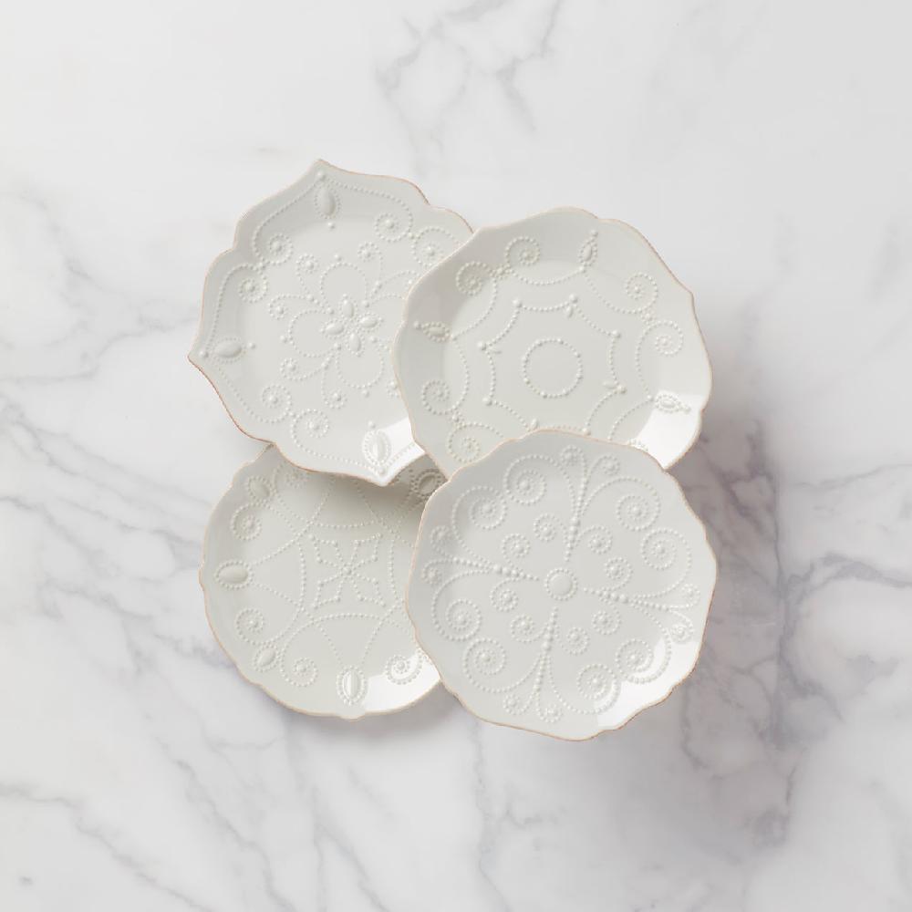 cambridge silversmiths French Perle ™ 4-piece Assorted Dessert Plate Set