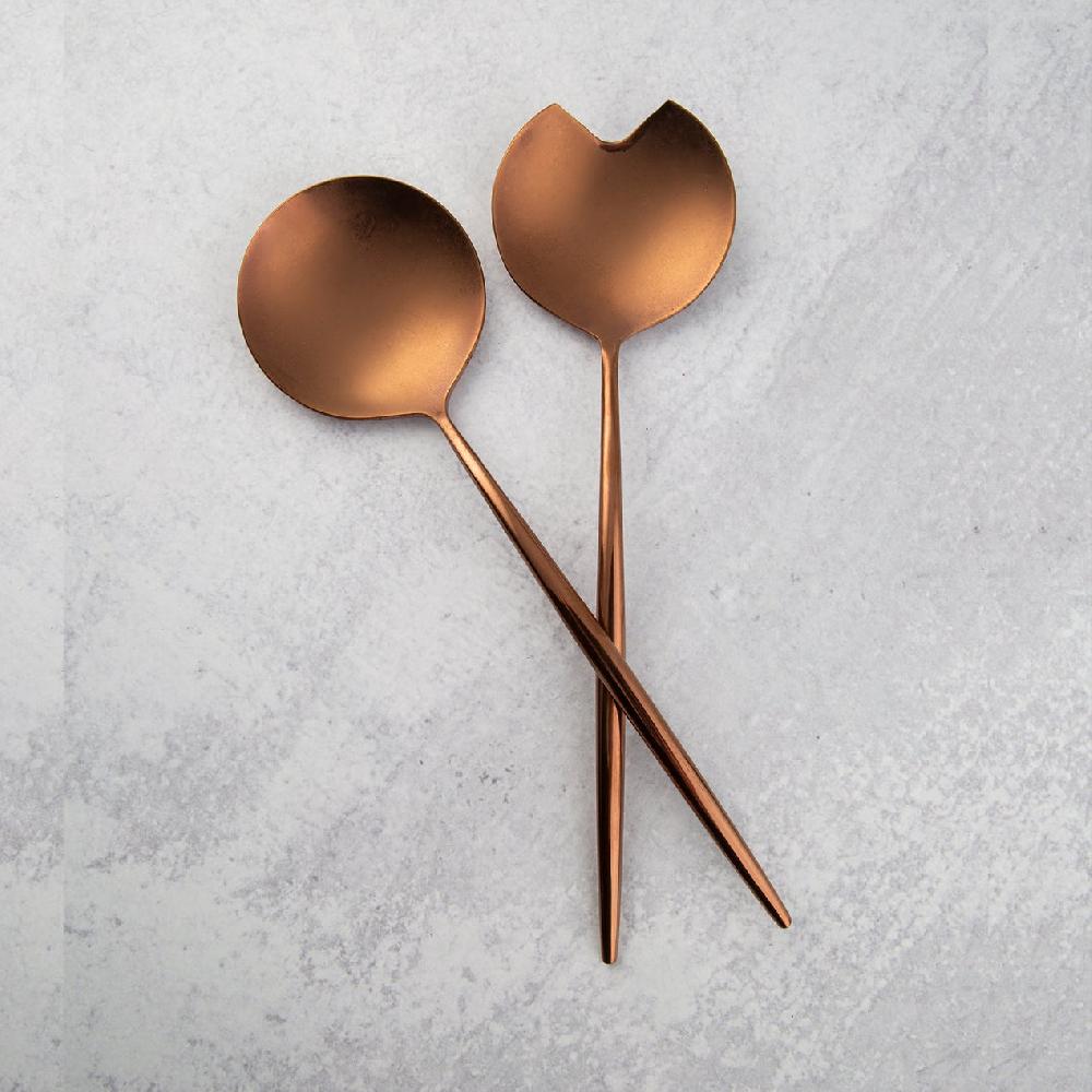 Cambridge Silversmiths Gaze Copper Mirror 2-Piece Serve Set