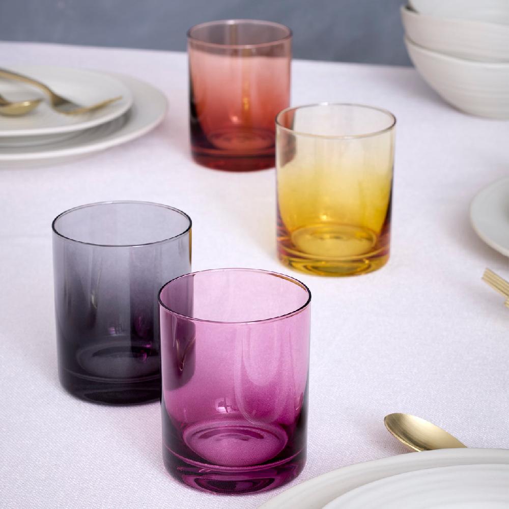 Cambridge Silversmiths Golden Hour DOF Glasses Set Of 4