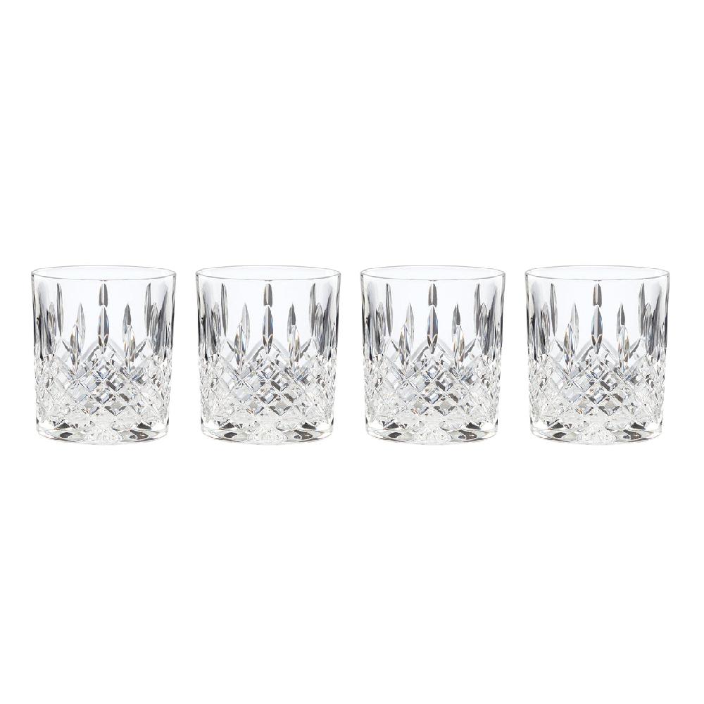 cambridge silversmiths Hamilton Crystal Double Old Fashioned Glasses Set of 4