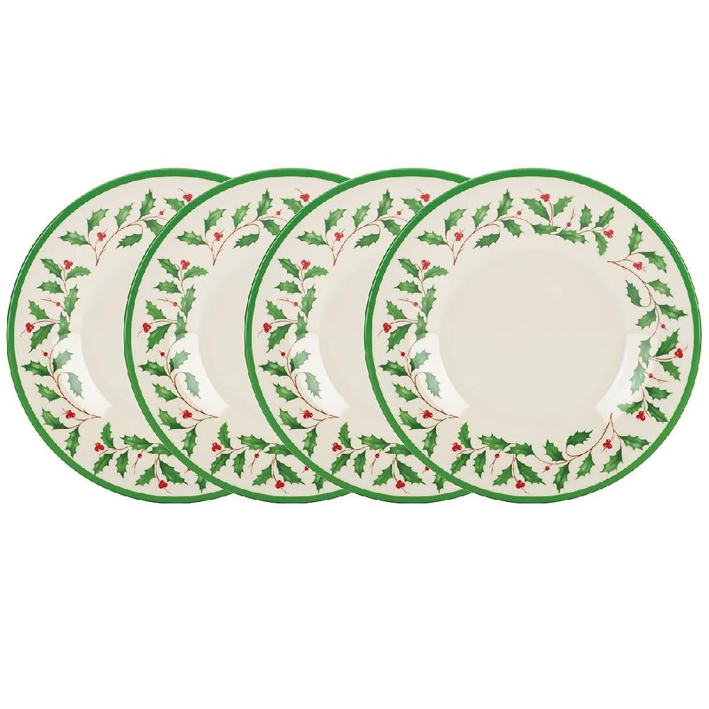 Cambridge Silversmiths Holiday 4-Piece Melamine Accent Plate Set