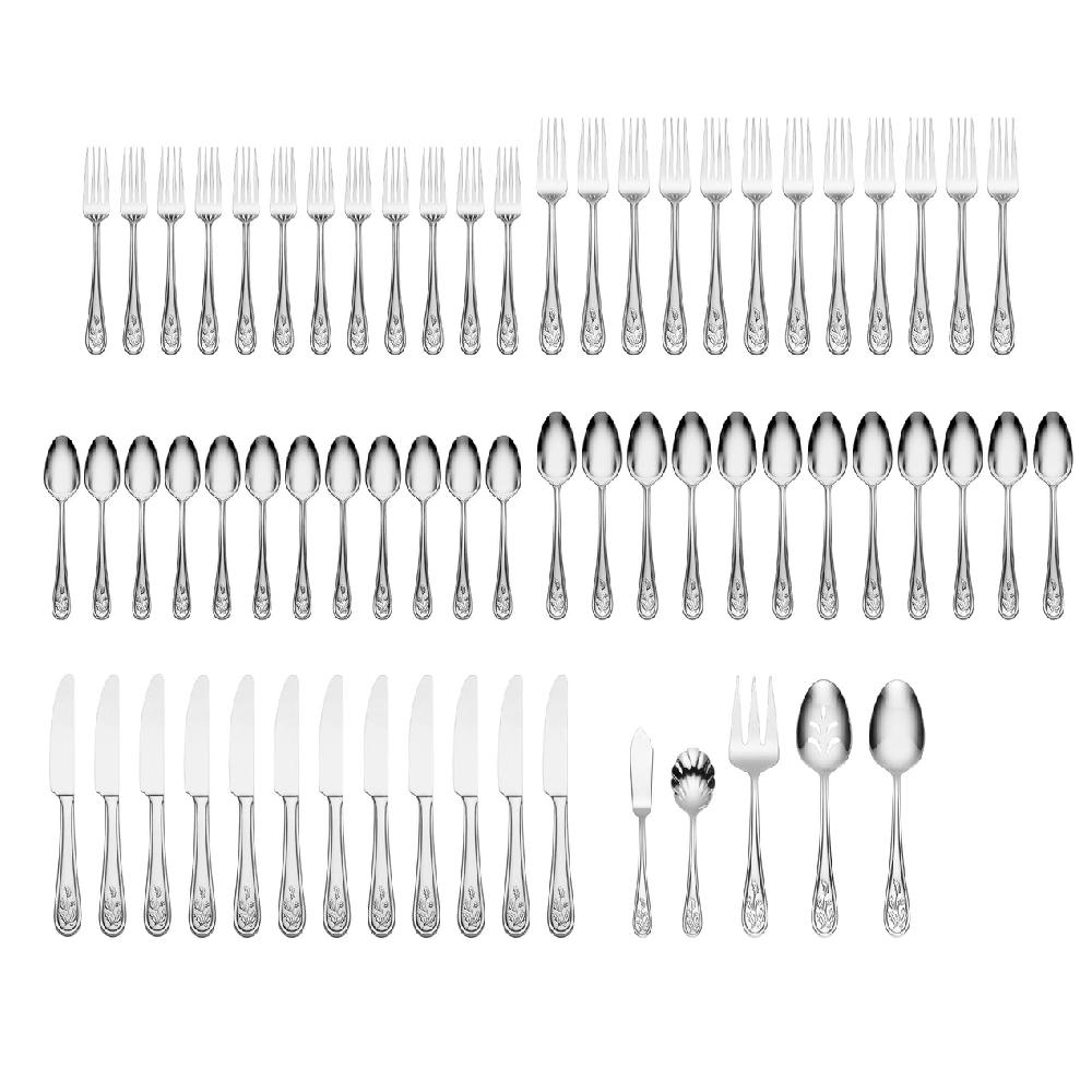 Cambridge Silversmiths Holiday 65-Piece Flatware Set