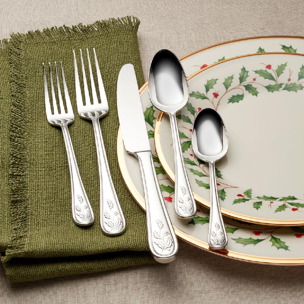 Cambridge Silversmiths Holiday 65-Piece Flatware Set
