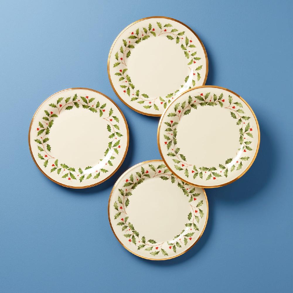 cambridge silversmiths Holiday Dinnerware Dinner Plates Set of 4